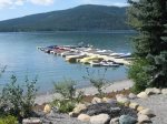 Boat docks on whitefish lake 